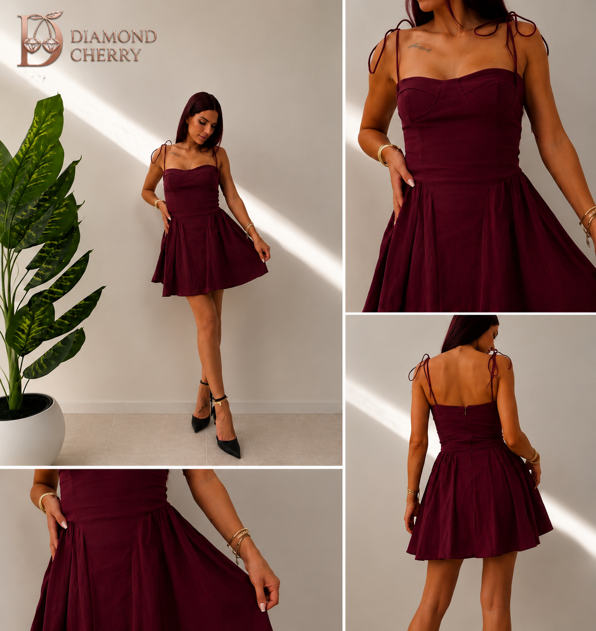 Burgundy Belle Dress