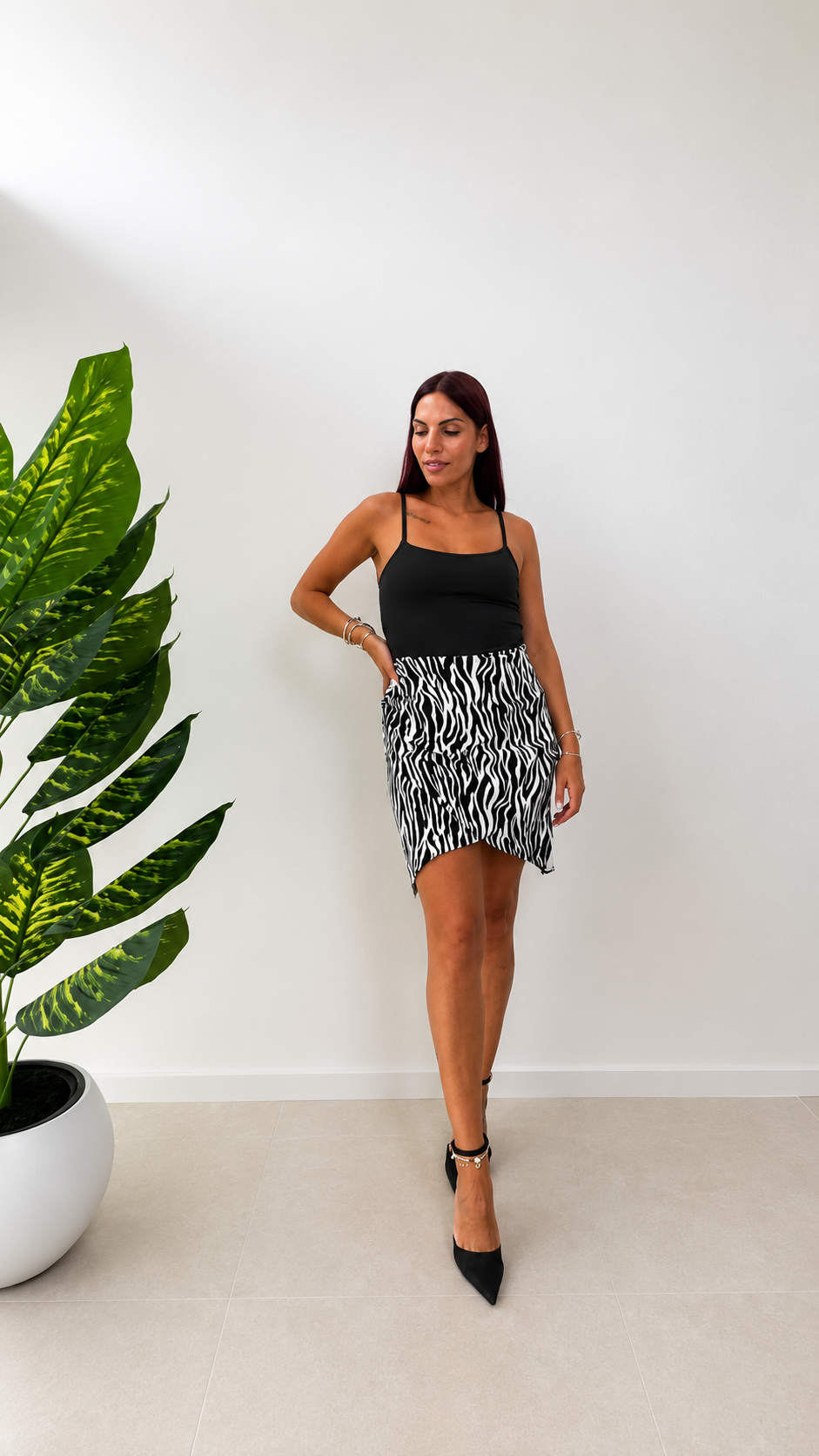 Zebra Glow Skirt
