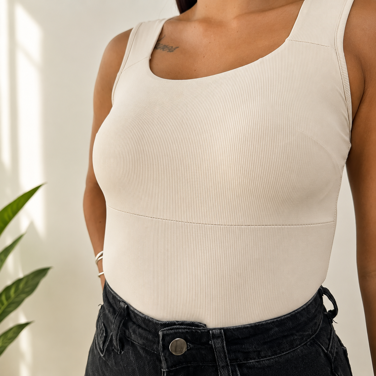 Cream Aura Bodysuit