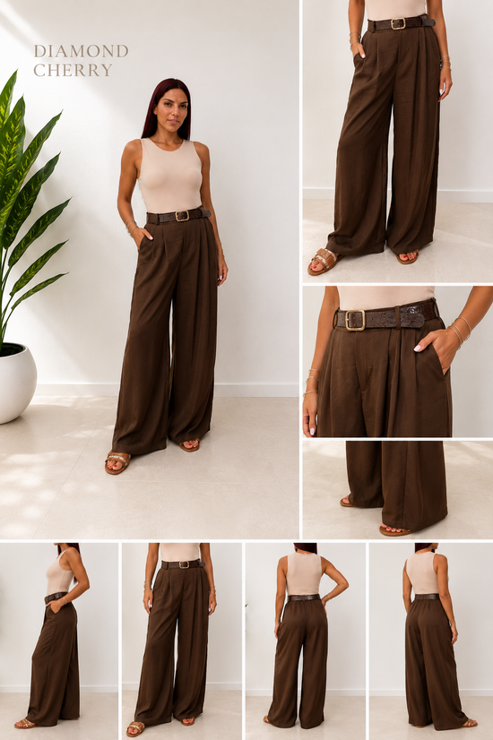 Espresso Satin Pants