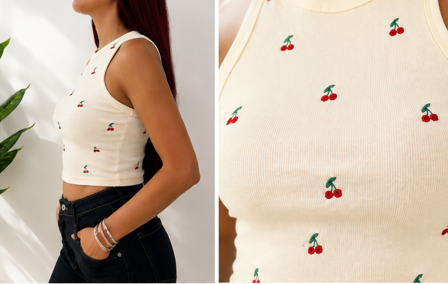 Cherry Bliss Crop Top